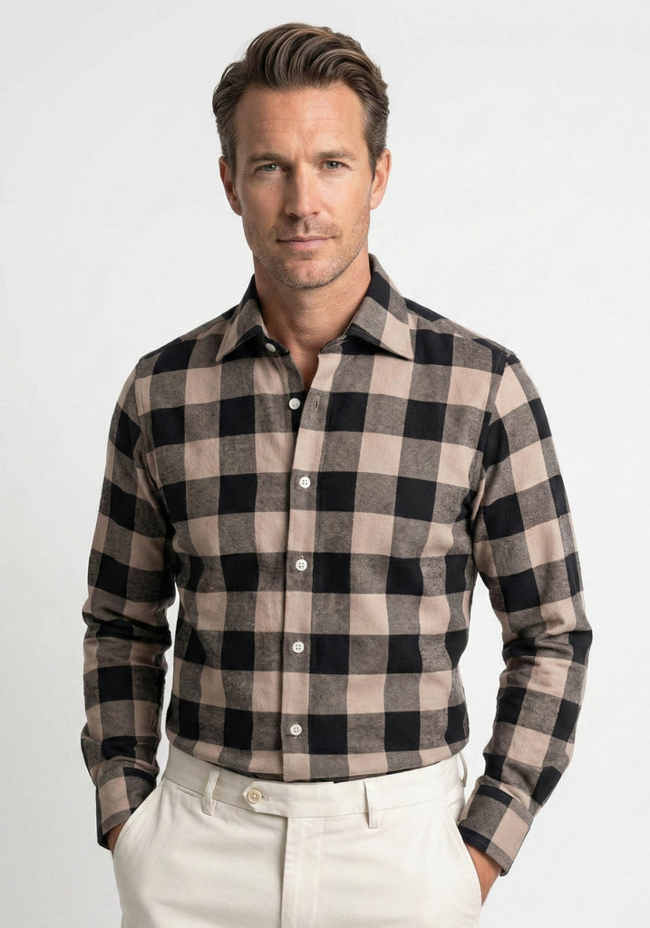 Black_Beige_Bold_Boxes_Heavy_Flannel_Shirt-3
