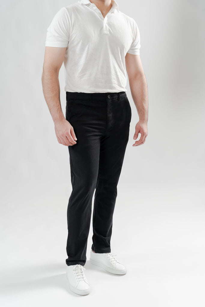 Black Ultraflex Slim Chino