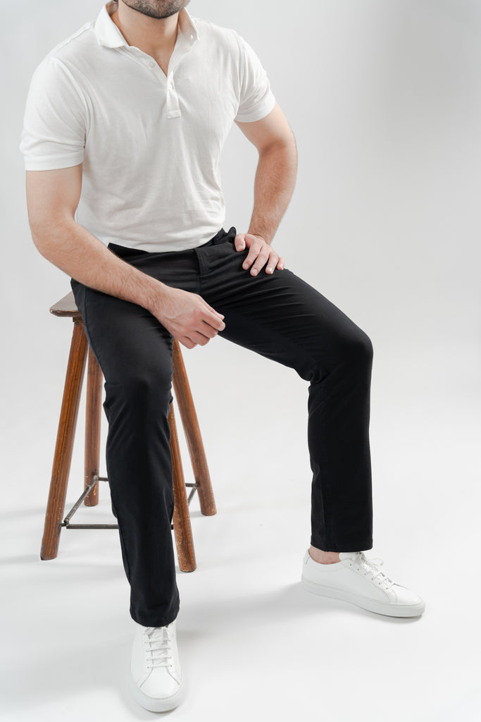 Black Ultraflex Slim Chino