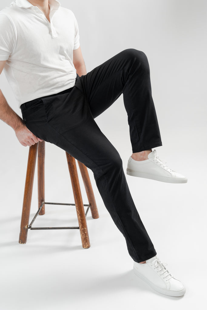 Black Ultraflex Slim Chino