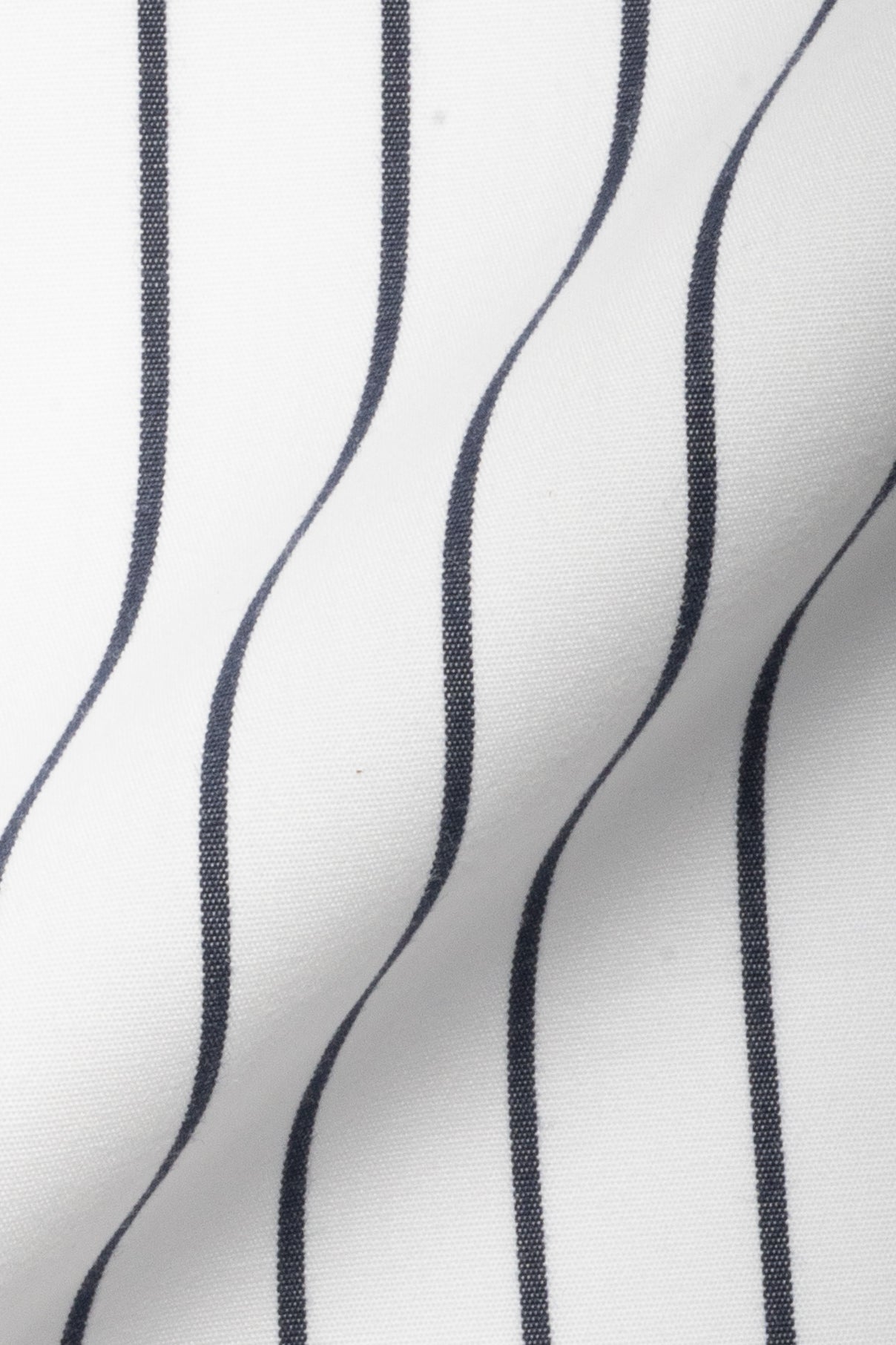 Black and White Wide Striped Wrinkle-Resistant