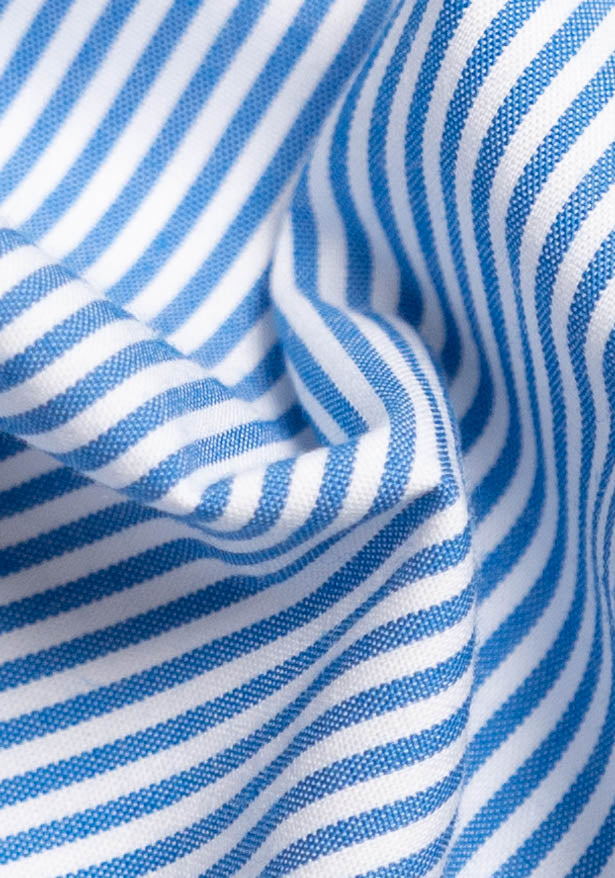 Blue Narrow Stripes Comfort Stretch-Wrinkle Resistant-1