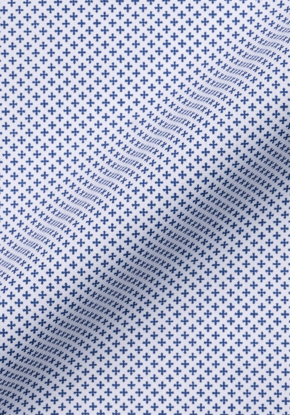 Blue On White Mini Print-Easy Care