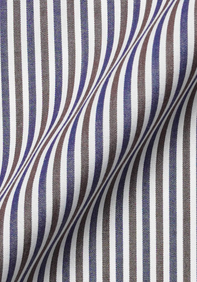 Brown Blue Narrow Stripes