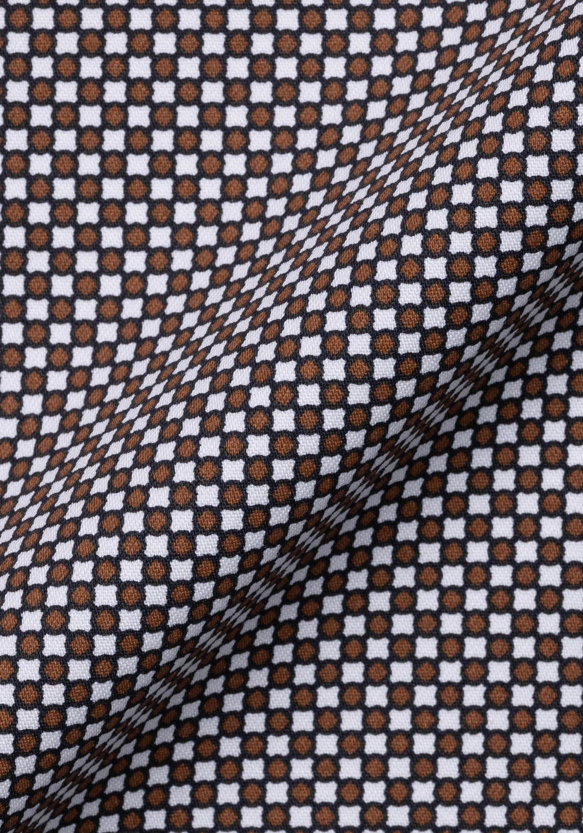 Brown Print Stretch-Easy Care