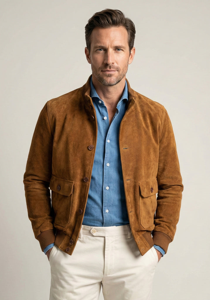 Cognac Suede Jacket