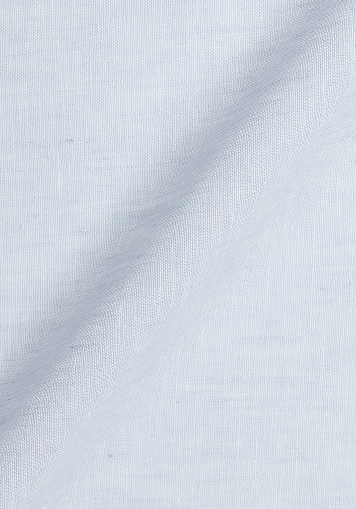 Crisp Light Blue Cotton-Linen
