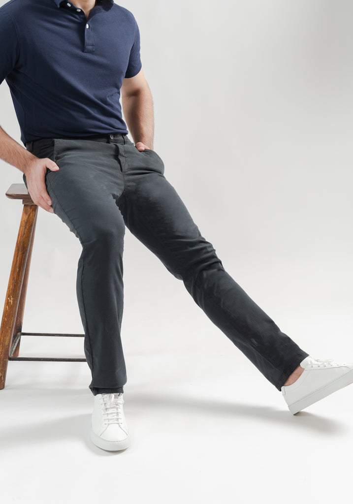 Dark Grey UltraFlex Slim Fit Chino