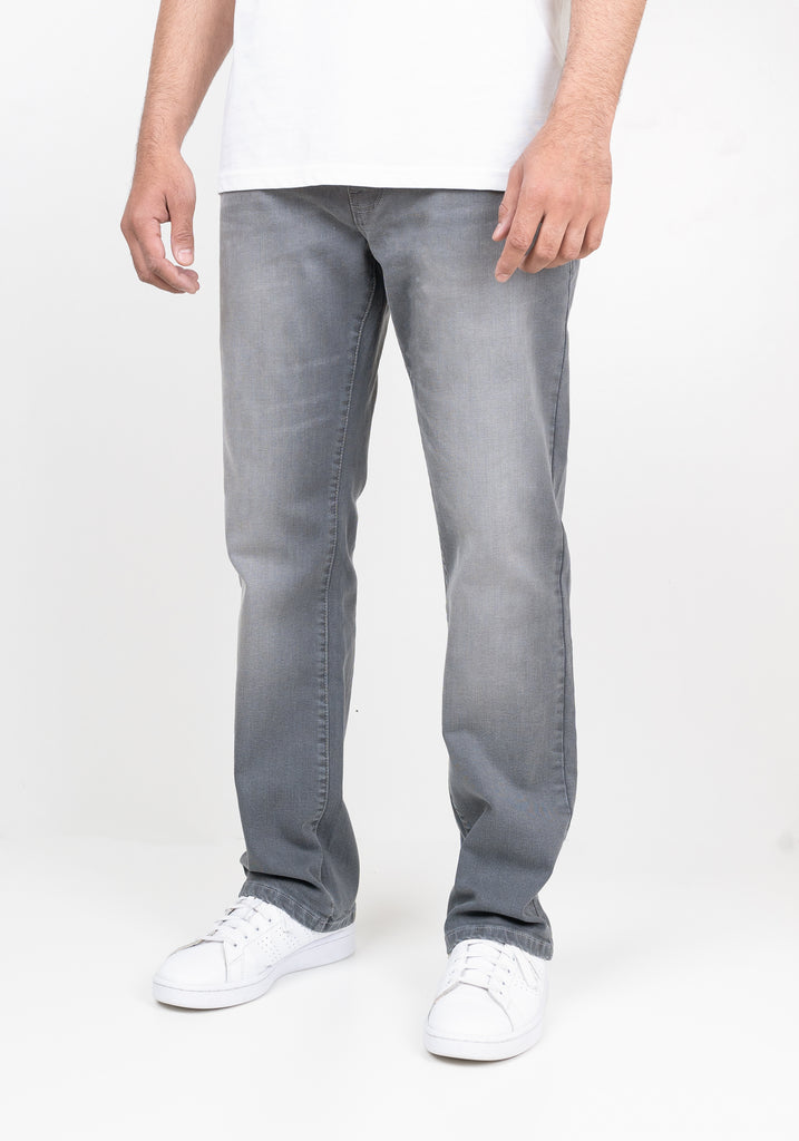 Grey Straight Fit Jeans