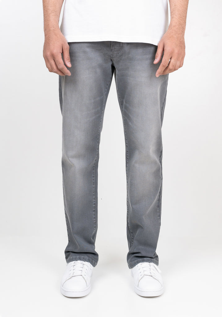 Grey Straight Fit Jeans