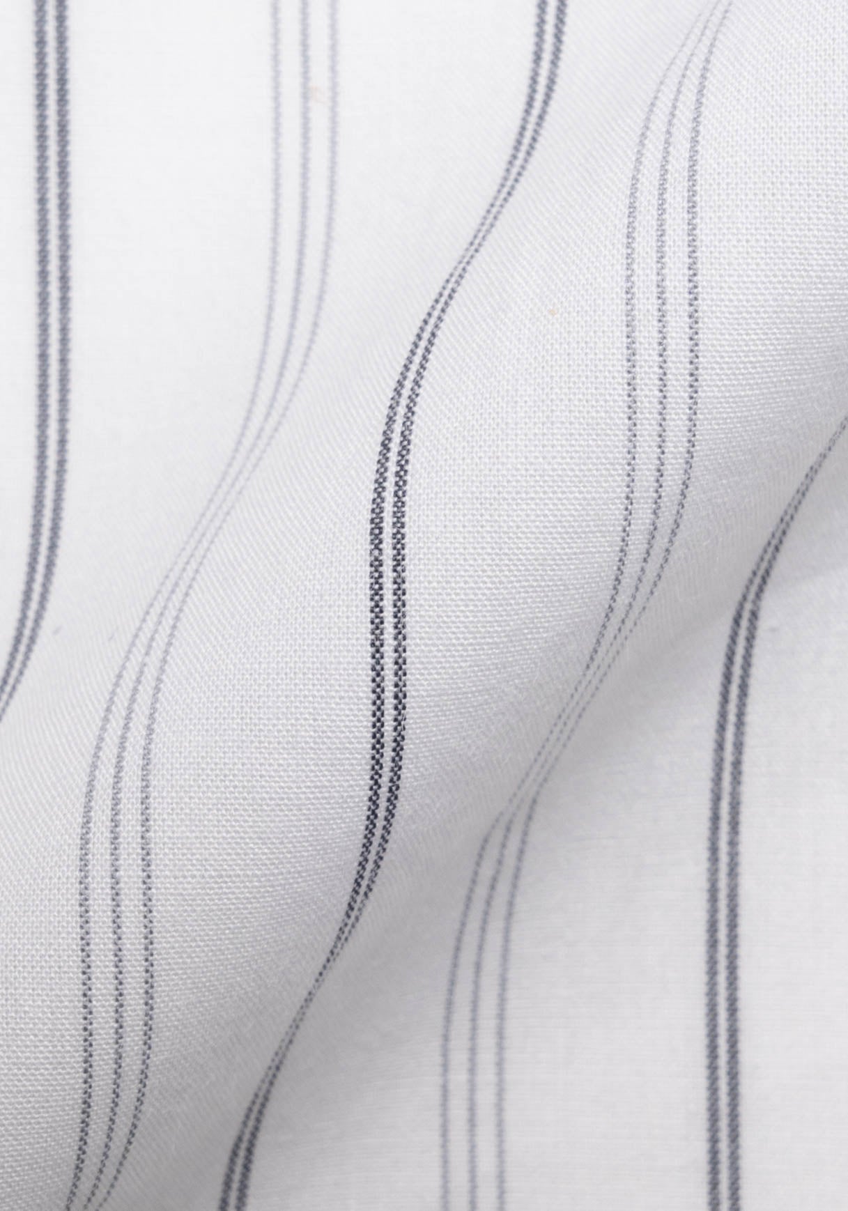 Grey On White Heavy Stretch Stripes-Easy Care
