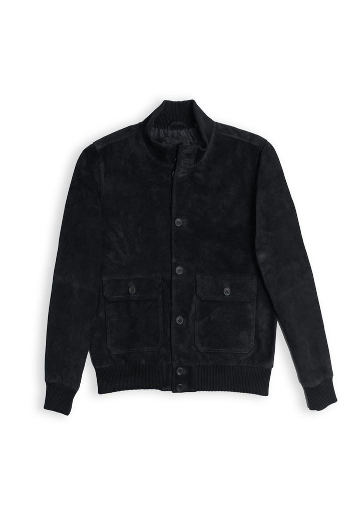 Jet Black Suede Jacket