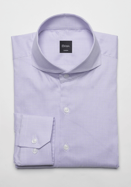 Lavender Tatersall Check-Easy Care Shirt