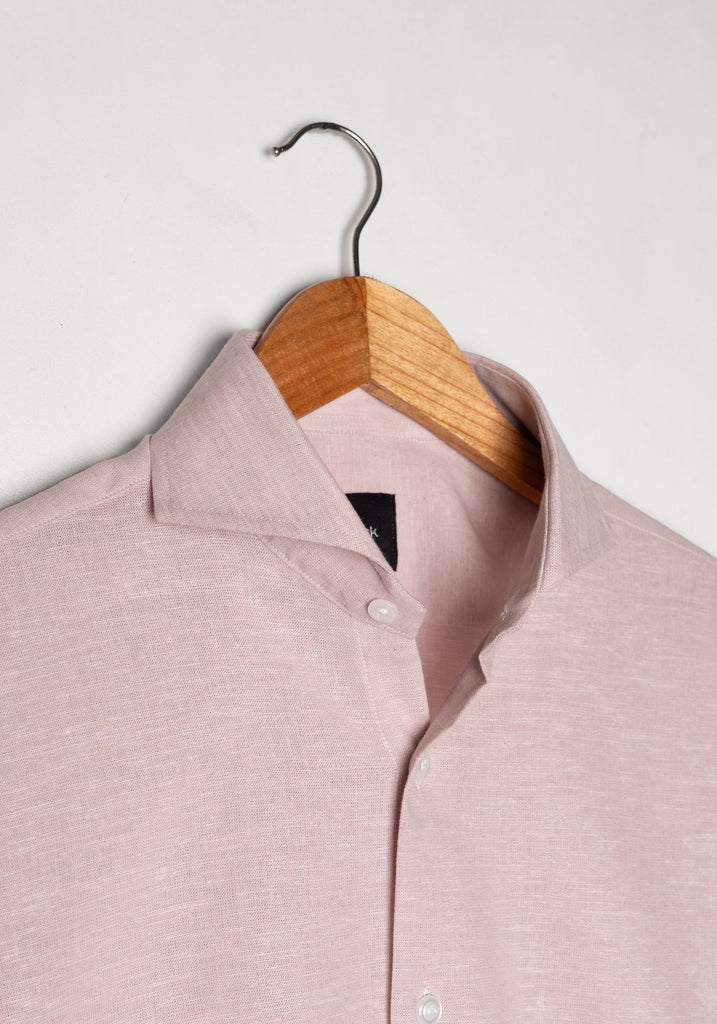 Light Pink Cotton-Linen Shirt