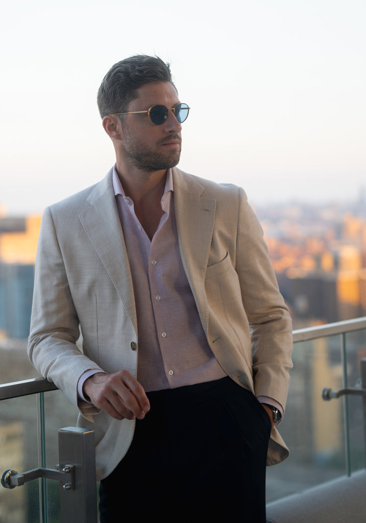 Light Pink Cotton-Linen Shirt