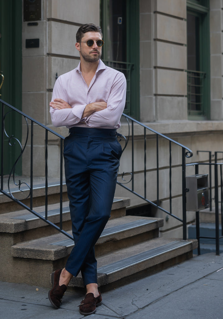Light Pink Cotton-Linen Shirt