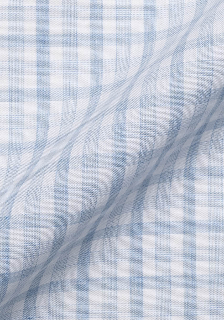 Melange Blueish Grey Gingham