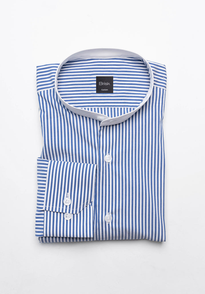Navy Bengal Performance Stretch Stripes Shirt