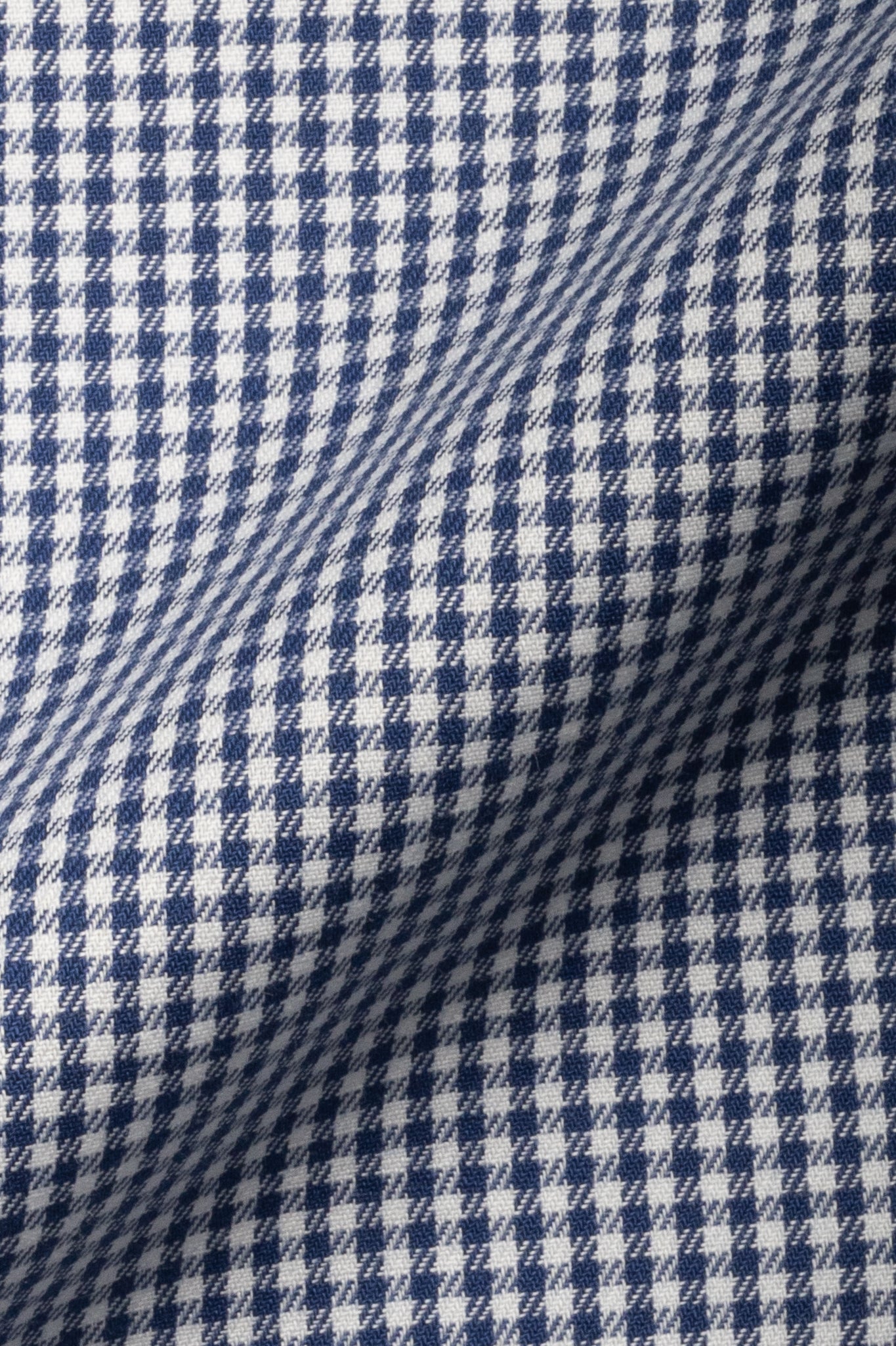 Navy Blue Twill Mini Gingham
