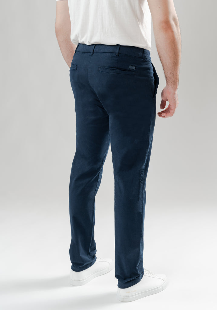 Navy Blue Ultraflex Slim Chino