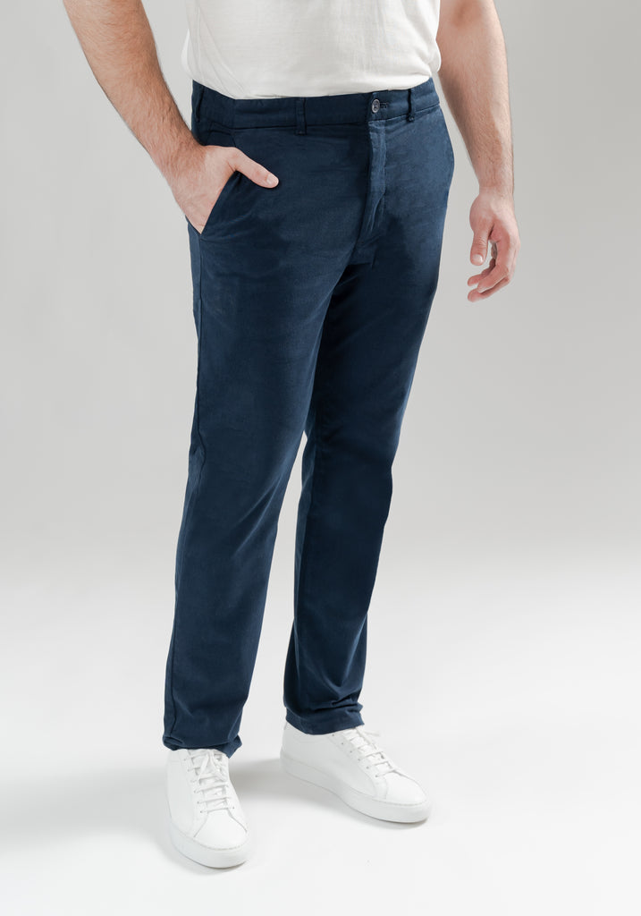 Navy Blue Ultraflex Slim Chino