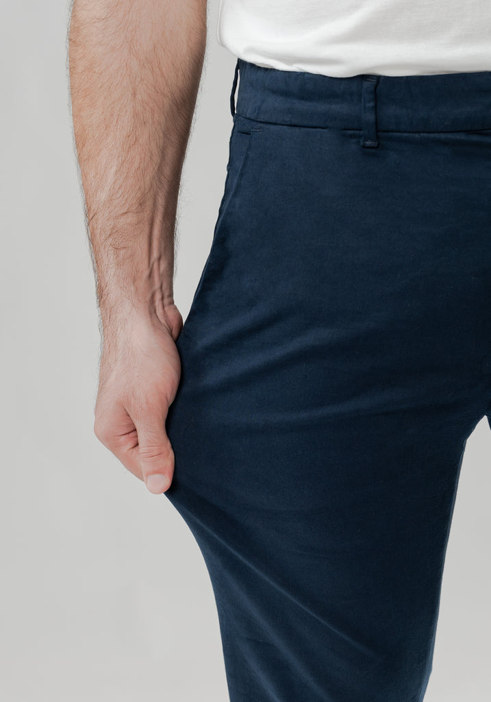 Navy Blue Ultraflex Slim Chino