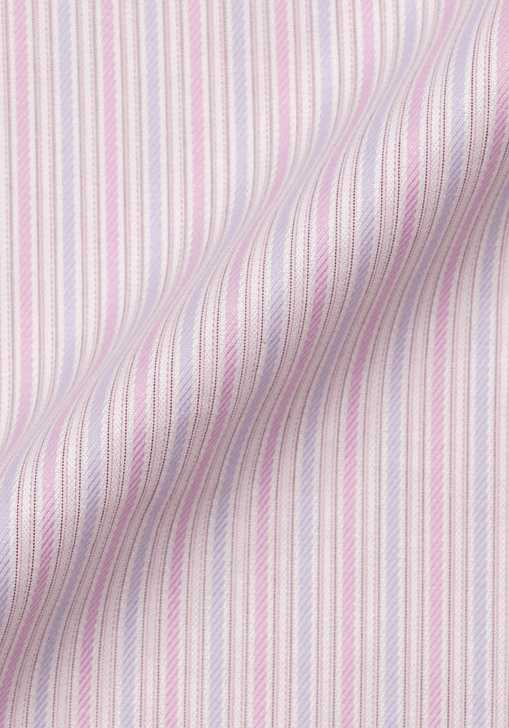 Pastel Pink Lilac Structured Stripes