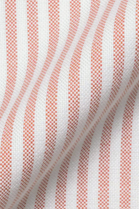 Peach Striped Oxford Two-Ply--1