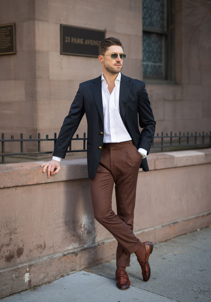 Pearl White Twill Pima Cotton Shirt - Cutaway Extreme Collar