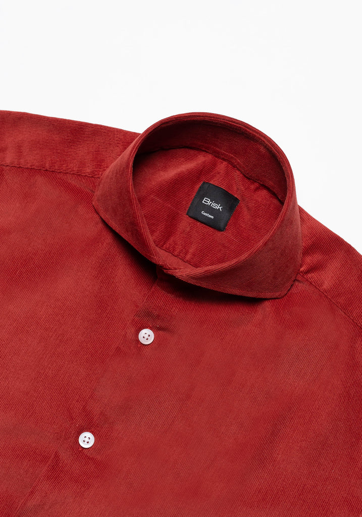 Red Wine Soft Corduroy Shirt