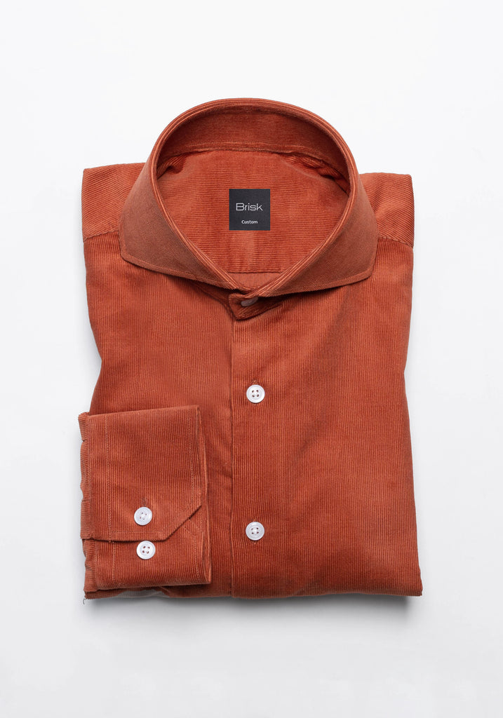 Rust Soft Corduroy Shirt