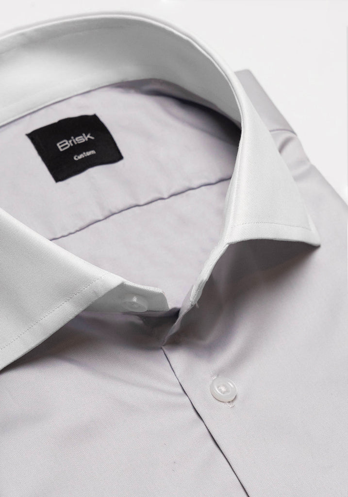 Silver Grey Comfort Stretch Shirt- 2