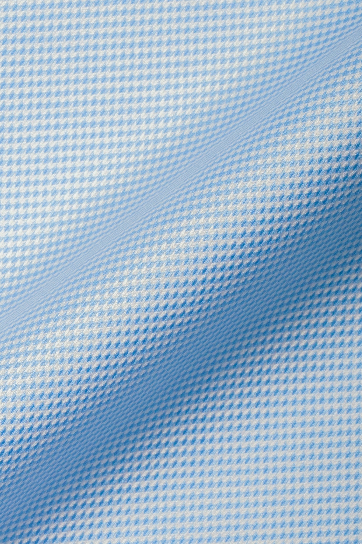 Sky Blue Houndstooth Wrinkle-Free--1