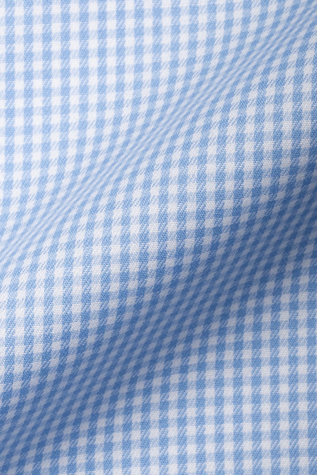 Sky Blue Twill Mini Gingham