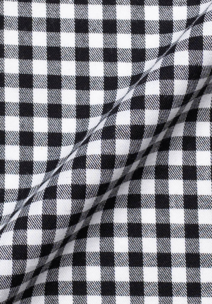 Soft Brushed Black Bold Gingham