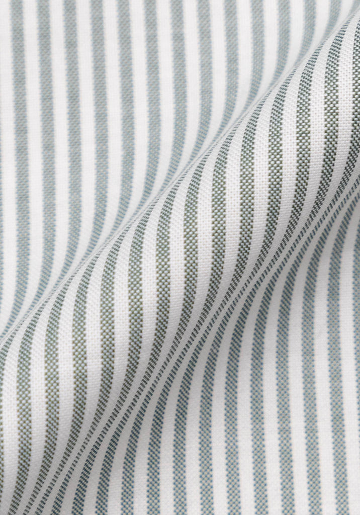 Soft Green Oxford Stripes