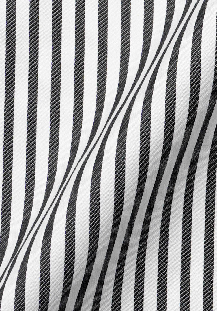 Super Fine Black Stripes - Wrinkle Free