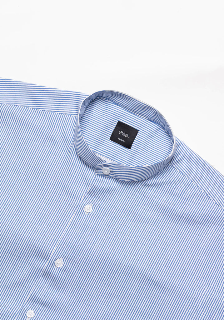 Super Soft Blue--Stretch-Stripes-Shirt