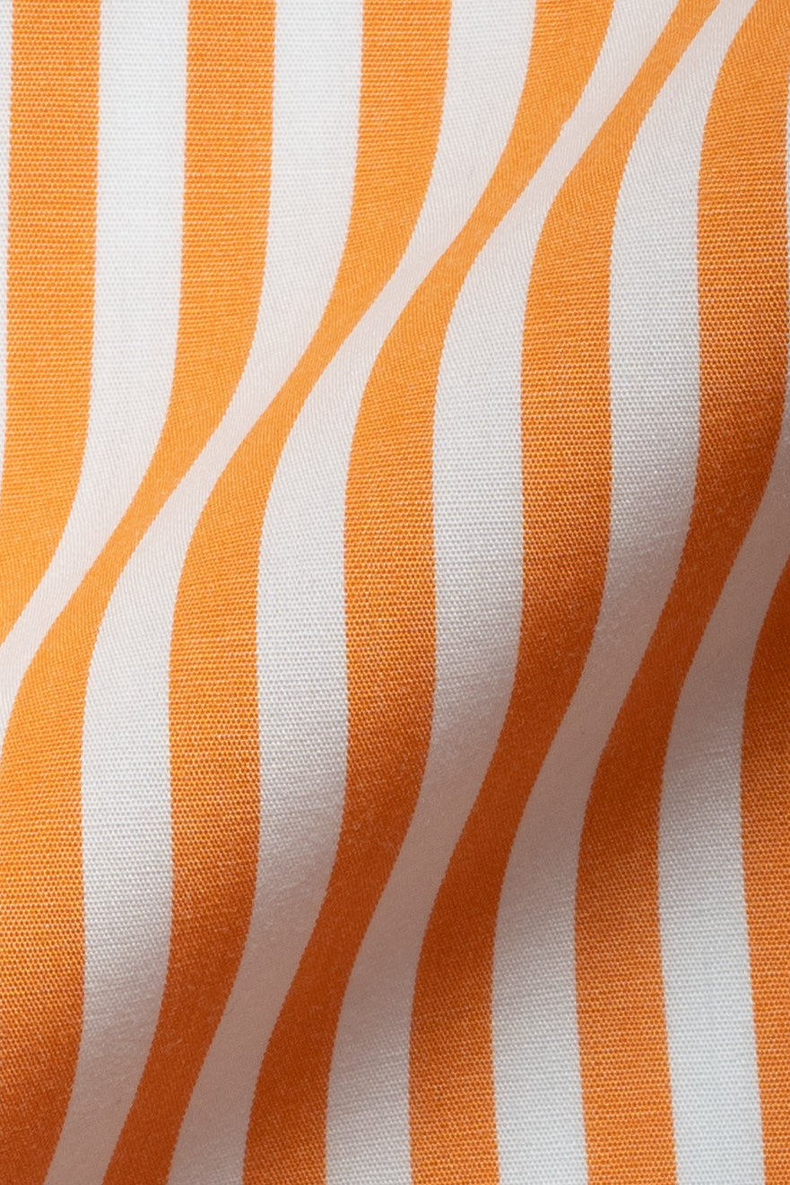 Tangerine Bengal Striped Pima Cotton