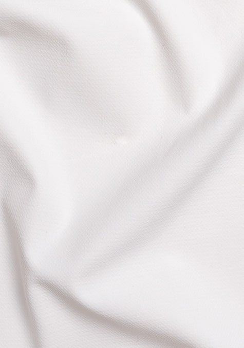 Water-Repellent Pearl White Structured - Four Way Performance Stretch - Wrinkle-Free