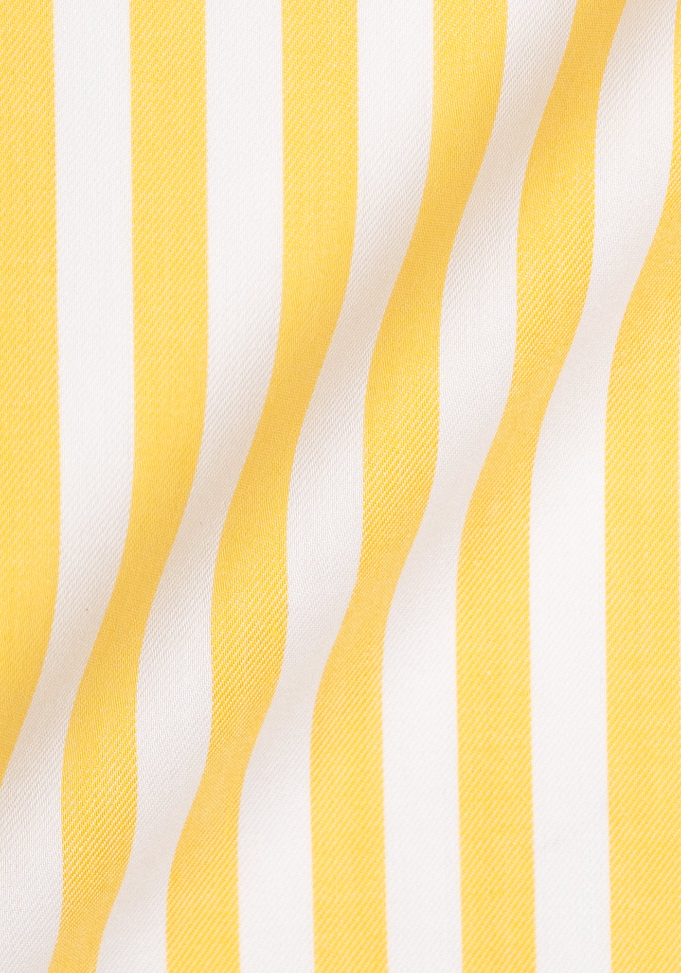 Yellow Bold Twill Stripes Pima Cotton - Wrinkle Resistant